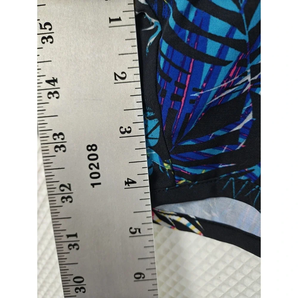 Jockey Women's XXL Tropical Palm Leaf Print Swim Shorts